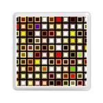 Squares-colorful-texture-modern-art Memory Card Reader (Square) Front