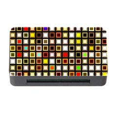 Squares-colorful-texture-modern-art Memory Card Reader With Cf by Jancukart