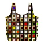 Squares-colorful-texture-modern-art Full Print Recycle Bag (L) Front