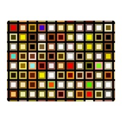 Squares-colorful-texture-modern-art Double Sided Flano Blanket (mini)  by Jancukart