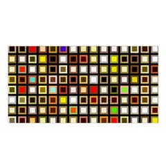 Squares-colorful-texture-modern-art Satin Shawl 45  X 80 