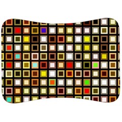 Squares-colorful-texture-modern-art Velour Seat Head Rest Cushion