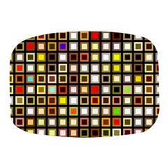 Squares-colorful-texture-modern-art Mini Square Pill Box by Jancukart