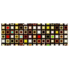 Squares-colorful-texture-modern-art Banner And Sign 9  X 3 