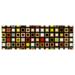 Squares-colorful-texture-modern-art Banner And Sign 12  X 4 