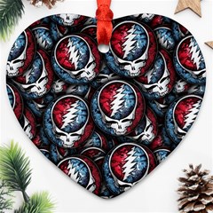 Grateful Dead Pattern Ornament (heart)