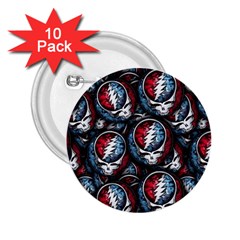 Grateful Dead Pattern 2 25  Buttons (10 Pack)  by Jancukart