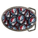 Grateful Dead Pattern Belt Buckles Front