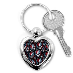 Grateful Dead Pattern Key Chain (heart)