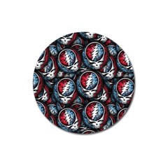 Grateful Dead Pattern Magnet 3  (round)