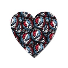 Grateful Dead Pattern Heart Magnet