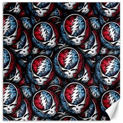 Grateful Dead Pattern Canvas 20  X 20  by Jancukart