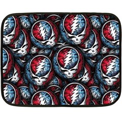 Grateful Dead Pattern Double Sided Fleece Blanket (mini) 