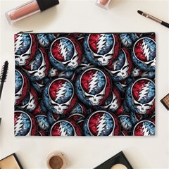 Grateful Dead Pattern Cosmetic Bag (xl)