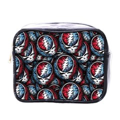 Grateful Dead Pattern Mini Toiletries Bag (one Side) by Jancukart