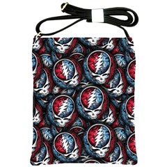 Grateful Dead Pattern Shoulder Sling Bag