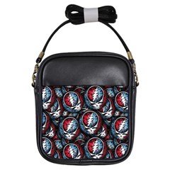 Grateful Dead Pattern Girls Sling Bag by Jancukart