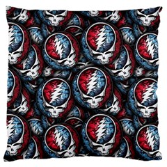 Grateful Dead Pattern Large Flano Cushion Case (one Side)