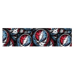 Grateful Dead Pattern Oblong Satin Scarf (16  X 60 )