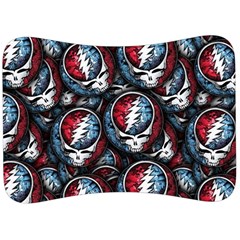 Grateful Dead Pattern Velour Seat Head Rest Cushion by Jancukart