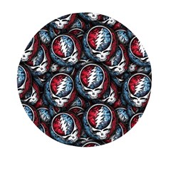 Grateful Dead Pattern Mini Round Pill Box by Jancukart