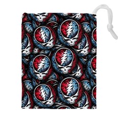 Grateful Dead Pattern Drawstring Pouch (5xl) by Jancukart