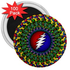 Grateful Dead 3  Magnets (100 Pack)