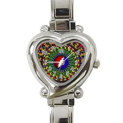 Grateful Dead Heart Italian Charm Watch by Jancukart