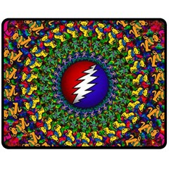 Grateful Dead Fleece Blanket (medium)  by Jancukart