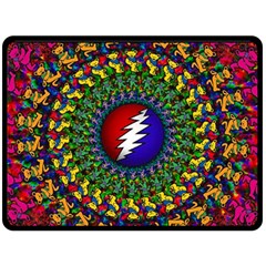 Grateful Dead Double Sided Fleece Blanket (large)  by Jancukart