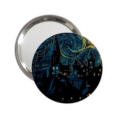 Cartoon Starry Night Vincent Van Gofh 2 25  Handbag Mirrors