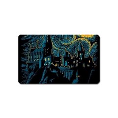 Cartoon Starry Night Vincent Van Gofh Magnet (name Card) by Jancukart