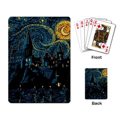 Cartoon Starry Night Vincent Van Gofh Playing Cards Single Design (rectangle)