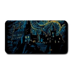 Cartoon Starry Night Vincent Van Gofh Medium Bar Mats by Jancukart