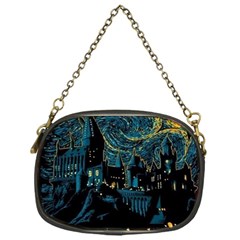 Cartoon Starry Night Vincent Van Gofh Chain Purse (one Side) by Jancukart