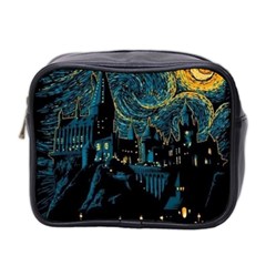 Cartoon Starry Night Vincent Van Gofh Mini Toiletries Bag (two Sides) by Jancukart