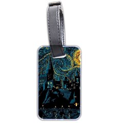 Cartoon Starry Night Vincent Van Gofh Luggage Tag (two Sides)