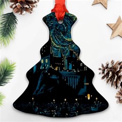 Cartoon Starry Night Vincent Van Gofh Ornament (christmas Tree) 