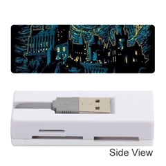 Cartoon Starry Night Vincent Van Gofh Memory Card Reader (stick) by Jancukart