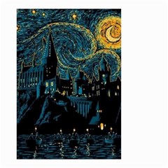 Cartoon Starry Night Vincent Van Gofh Small Garden Flag (two Sides) by Jancukart