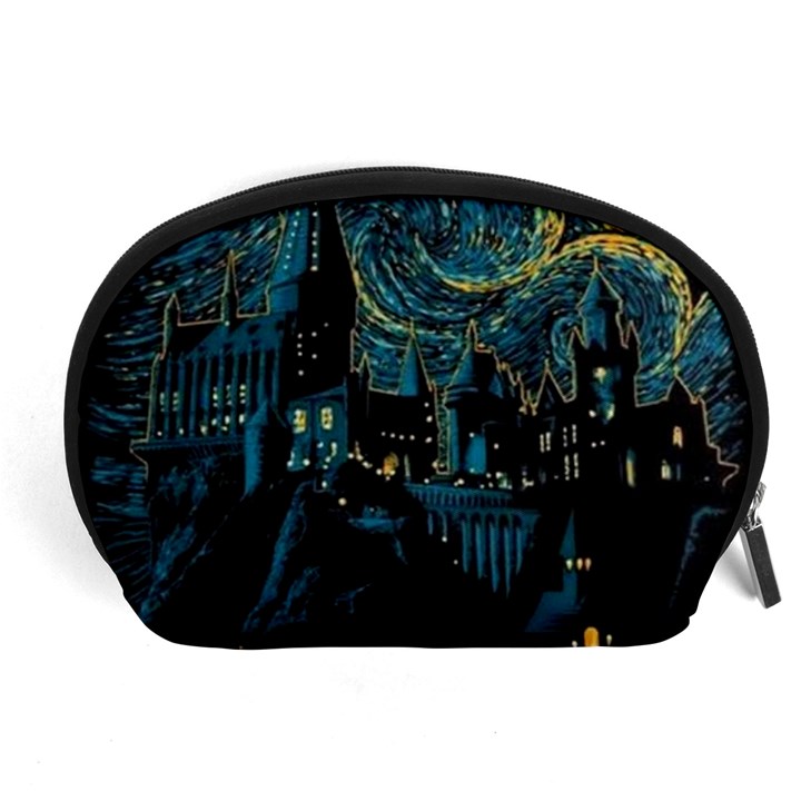 Cartoon Starry Night Vincent Van Gofh Accessory Pouch (Large)