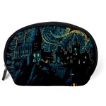 Cartoon Starry Night Vincent Van Gofh Accessory Pouch (Large) Back