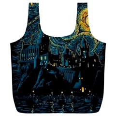 Cartoon Starry Night Vincent Van Gofh Full Print Recycle Bag (xxxl)