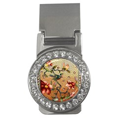 Flower Cubism Mosaic Vintage Money Clips (cz) 