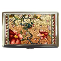 Flower Cubism Mosaic Vintage Cigarette Money Case