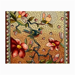 Flower Cubism Mosaic Vintage Small Glasses Cloth