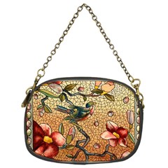 Flower Cubism Mosaic Vintage Chain Purse (two Sides)