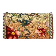 Flower Cubism Mosaic Vintage Pencil Case by Jancukart