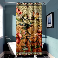 Flower Cubism Mosaic Vintage Shower Curtain 36  X 72  (stall) 