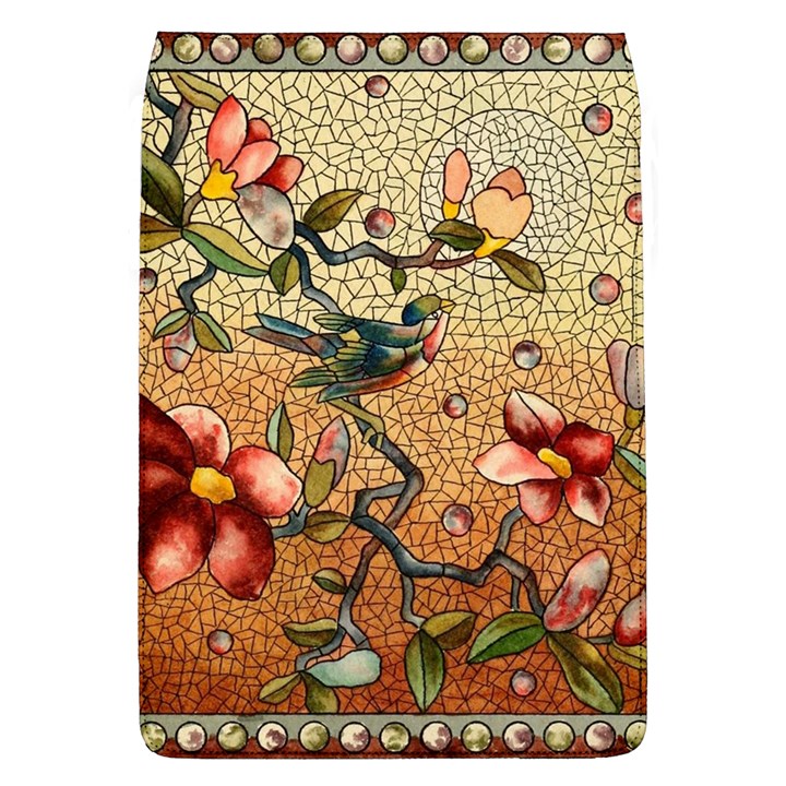 Flower Cubism Mosaic Vintage Removable Flap Cover (L)